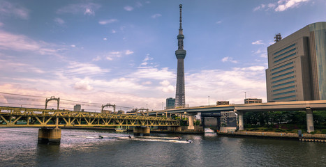 Tokyo - May 19, 2019: Tokyo Skytree tower in Asakusa, Tokyo, Japan