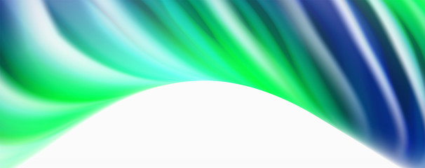 Glossy colorful liquid waves abstract background,, modern techno lines