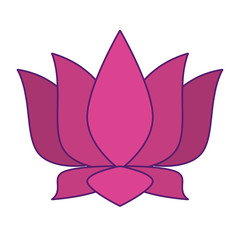 lotus blossom flowers icon cartoon