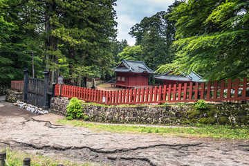 Nikko - May 22, 2019: Shinto Shrine in Nikko, Japan