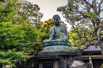 Tokyo - May 23, 2019: Tennoji temple in Tokyo, Japan