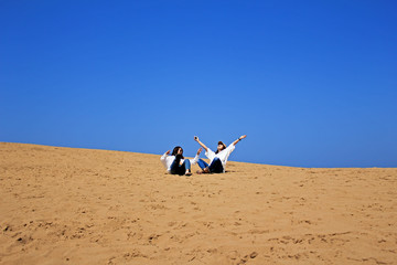 砂漠でひと休み