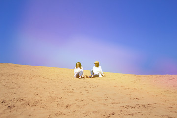 砂漠でひと休み