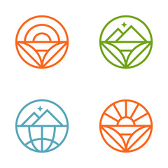 Agriculture logo design concept.