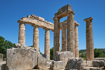 Zeus Tempel von Nemea, Peloponnes, Griechenland, 