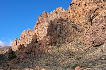 Obraz premium Teide National Park Roques de Garcia in Tenerife at Canary Islands