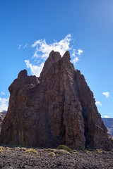 Teide National Park Roques de Garcia in Tenerife at Canary Islands