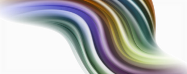 Glossy colorful liquid waves abstract background,, modern techno lines