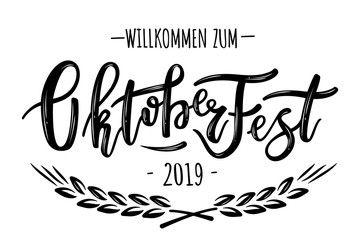 Oktoberfest typography vector design for greeting cards and poster