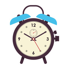 blue and black alarm clock