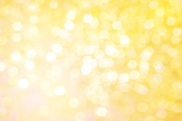 Blurred background - golden sparkles. Abstract image. Bright color. Abstract beautiful fasion bokeh.