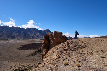 Teide National Park Roques de Garcia in Tenerife at Canary Islands