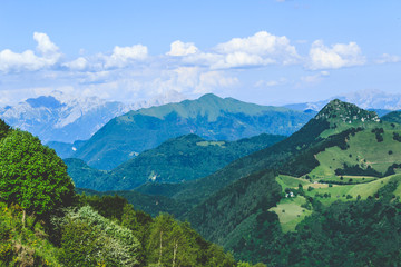 Obraz premium Panorama of the Swiss Alps