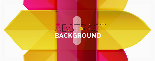 Naklejka premium Geometric abstract background. Dynamic shapes composition