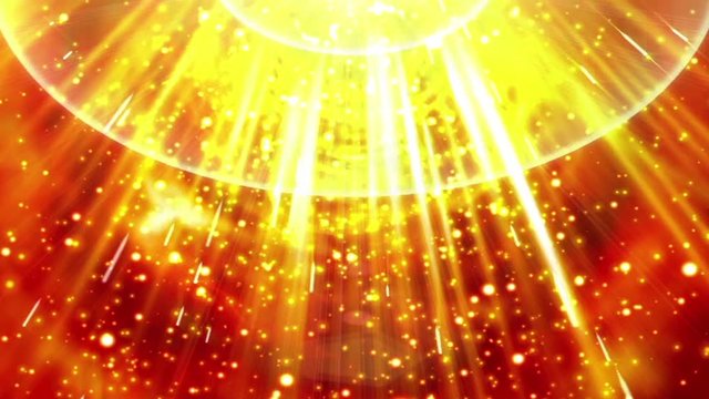 gold light down background animation