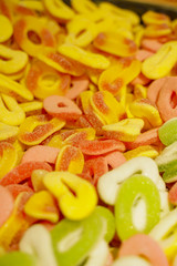 sweet candies in the store