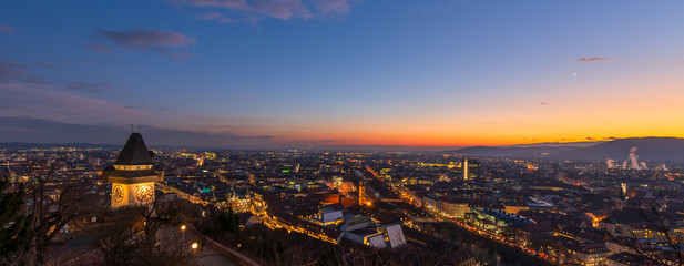 Graz bei Nacht, Österreich