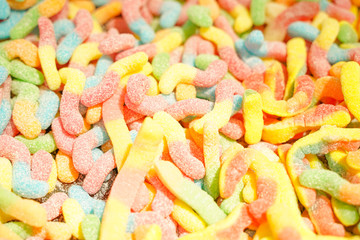 sweet candies in the store