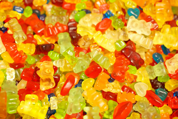 sweet candies in the store