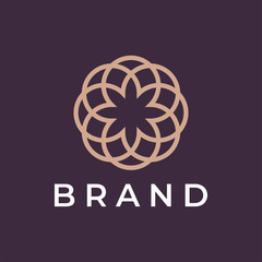 Ornament logo design concept. Universal ornament logo.