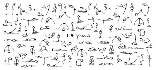 Yoga set, sketch for your design