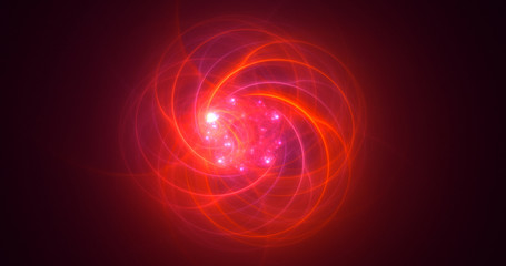 3D rendering abstract round light background