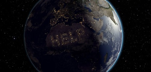 Global movement against climate change. Word 