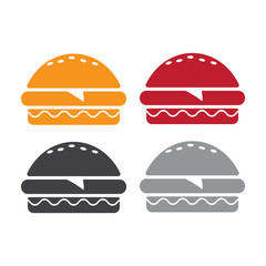 Fototapeta premium Burger icon. Burger icon vector. Burger sign or symbol