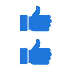 Like and dislike icons set. Selection buttons between NO and YES.