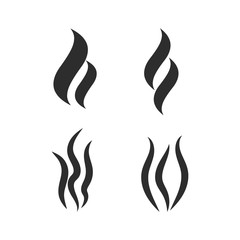 Smoke vector icon. Smoke shape vector sign