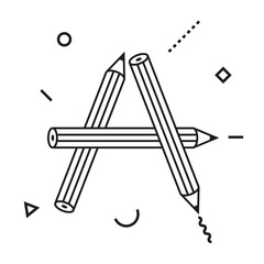 Letter A - Pencil Alphabet