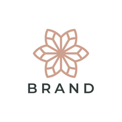 Flower logo design concept. Universal flower logo.