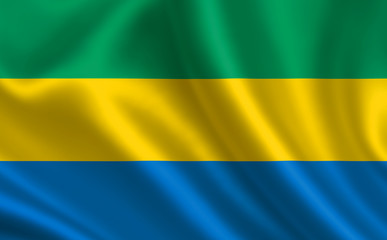 Image of the flag of Gabon. Series 