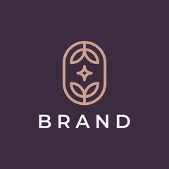 Leaf logo design concept. Universal leaf logo.