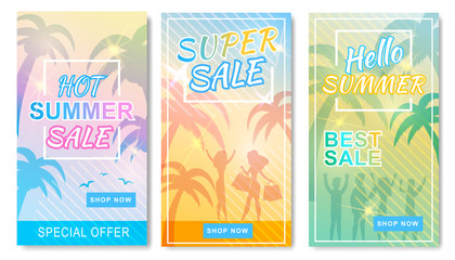 Beat Hot Super Summer Sales Social Stories Set