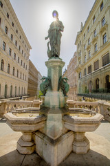 Erweitertes Stadtzentrum Mariahilf in Wien, Österreich, Herbst © romanple