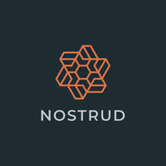 Geometric logo design concept.