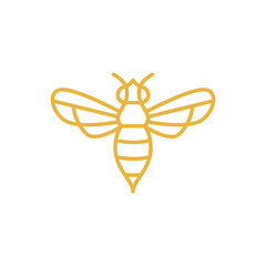Bee logo design concept.