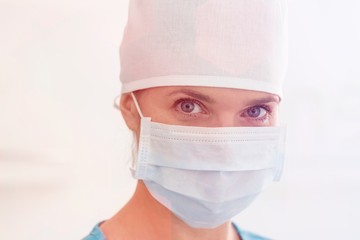 Medical personel (doctors, nurses and dentists) during different procedures with patients. - obrazy, fototapety, plakaty