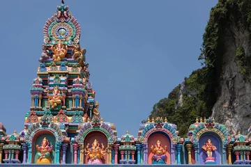 Papier Peint photo Lavable Kuala Lumpur Batu Caves  is a limestone hill that has a series of caves and cave temples in Gombak, Selangor, Malaysia