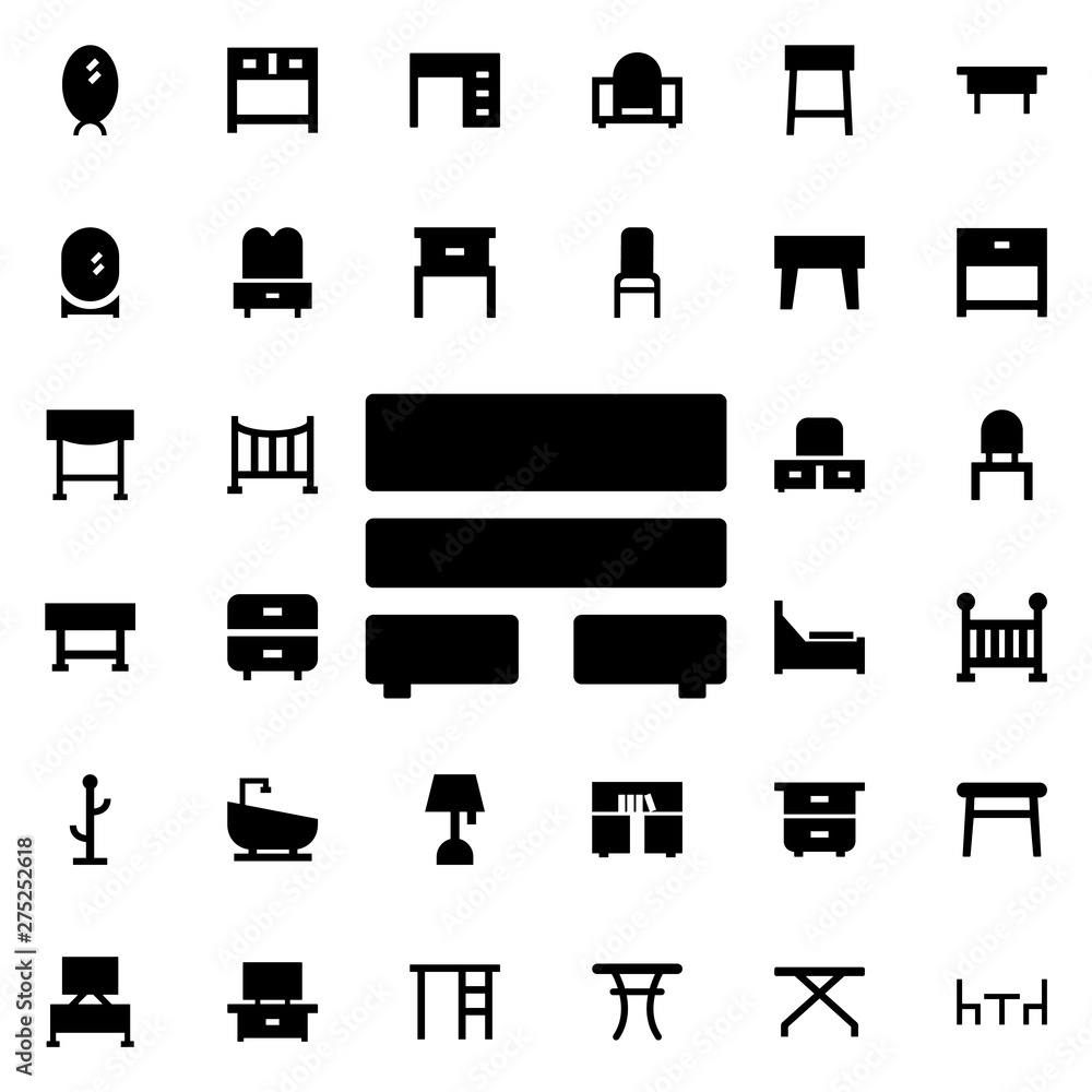 Poster cupboard icon. universal set of furniture for website design and development, app development