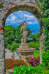 statue in garden