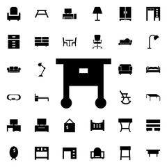 Nightstand icon. Universal set of furniture for website design and development, app development
