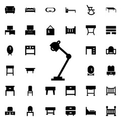 Table light icon. Universal set of furniture for website design and development, app development