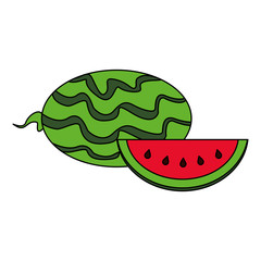 Watermelon sliced fresh fruit healthy food