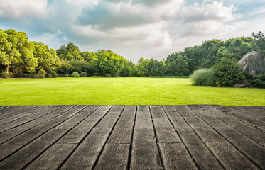 walkway in garden at bangkok,Thailand