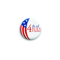 Modern Fourth Of July United States Independence Day Celebration Flag Background Header Banner Blue and Red Color For Personal and all Business Company with High end Look