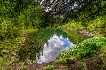 Mountain wild lake.