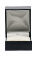 Jewelry box on white background