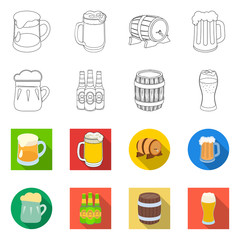 Vector illustration of minimal and pint sign. Collection of minimal and craft stock symbol for web.